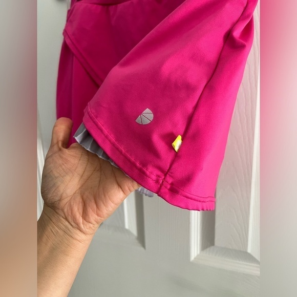 Pure Lime hot pink/gray pleated tennis skort- Size Medium - Picture 2 of 6